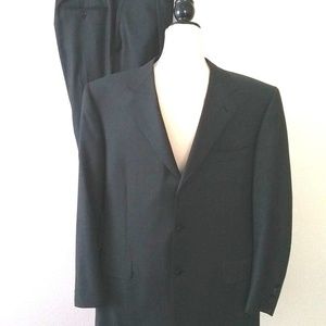 CANALI Italy Charcoal Gray Super 120's Suit 42 R